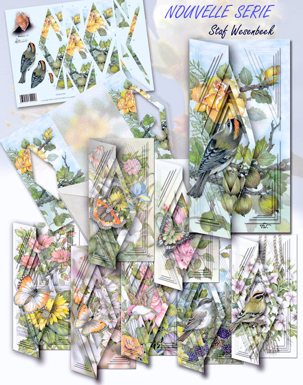 swkl 30-207 Papillon - fleurs