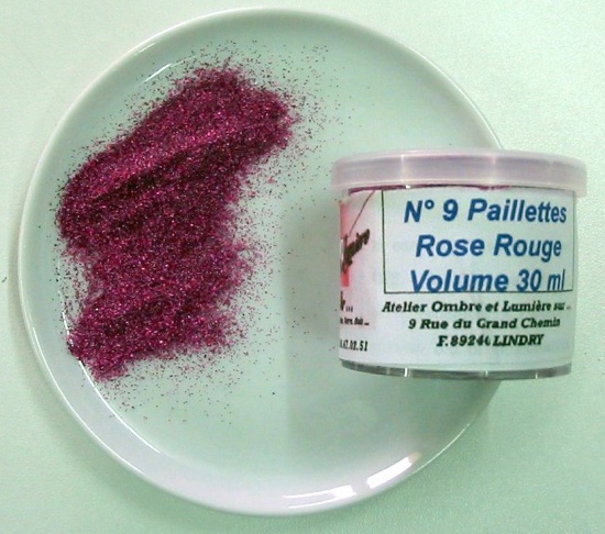 PAILLETTES ROSE ROUGE 30 ml