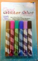GLITTERS GLUE Pearl 6 colors x 10.5 ml