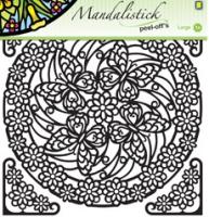 MANDALISTICK DENTELLES 3.9271- sticker feuille 20v23 cm