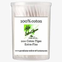 Box of 200 Cotton-Rod Muji Extra Finsx12.