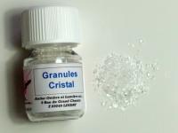 GRANULES DE VERRE - CRISTAL Argent - 20 ML
