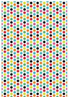 Feuille A4 Multicolored dots