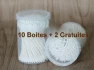 12 Box of 200 Cotton-Rod Muji Extra Fins