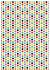 Feuille A4 Multicolored dots